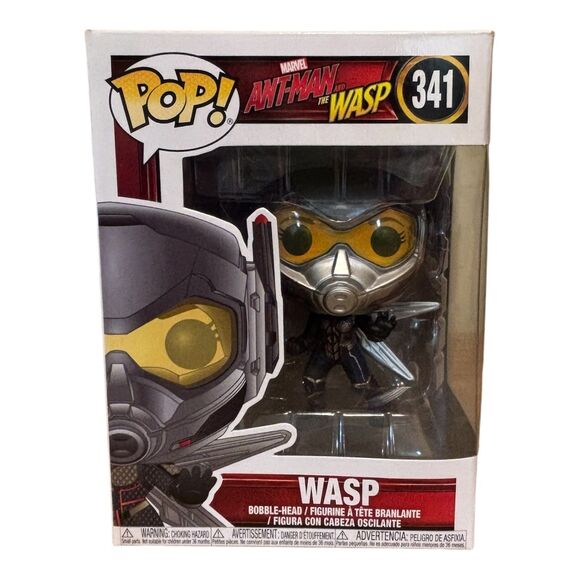Funko POP! Marvel Antman and the Wasp - Wasp #341 Bobble-Head Figure - In Box - Picture 1 of 6